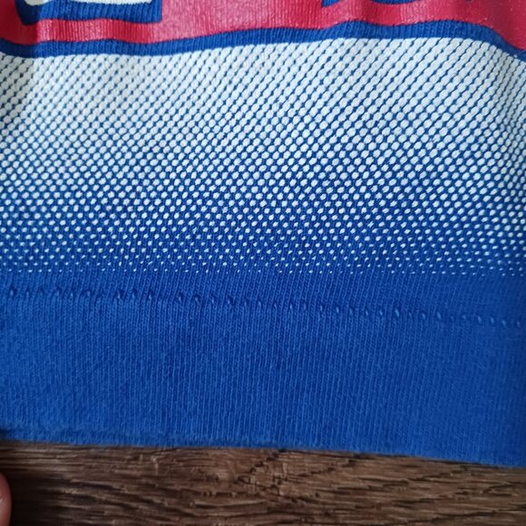 Vintage New York Giants T Shirt Adult L 90s Salem Sportswear All Over Print NFL - Picture 4 of 5